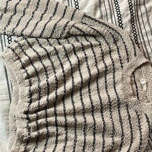 Altar’d State womens black stripped sweater